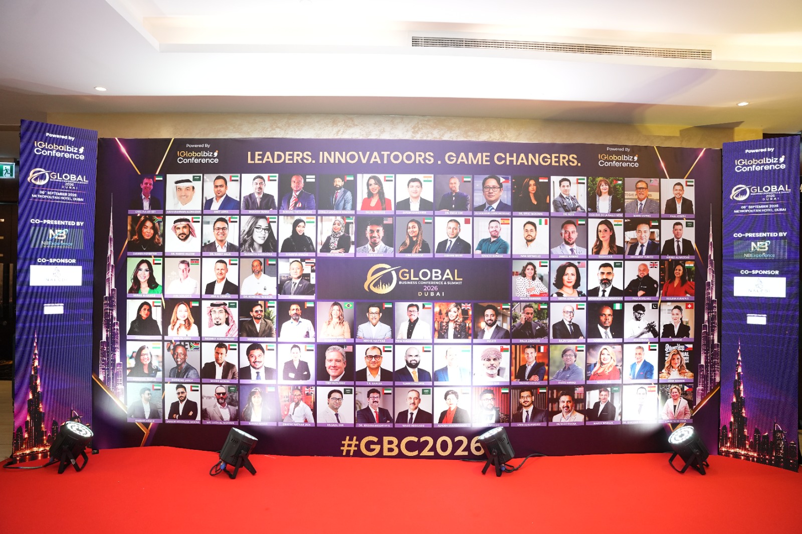 Global Business Conference and Summit 2026 event display in Dubai